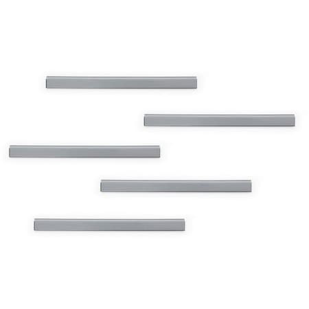 Durable Office Products Rail, Magstrip, 8-1/4inWx5/8inH, Silver, 10PK DBL470623
